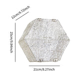 Maxbell Gift Box for Presents with Lid Closure for Anniversary Graduations Christmas Hexagonal