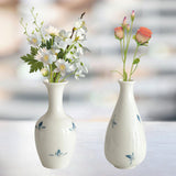 Maxbell Decorative Vase Ceramic Traditional Flower Vessel for Home Fireplace Desktop 4.5cmx16cm
