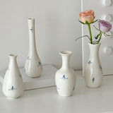 Maxbell Decorative Vase Ceramic Traditional Flower Vessel for Home Fireplace Desktop 4.5cmx16cm