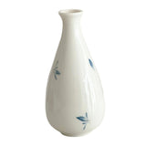 Maxbell Decorative Vase Ceramic Traditional Flower Vessel for Home Fireplace Desktop 3.3cmx16cm