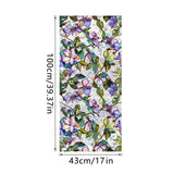 Maxbell Glass Sticker Colorful Flowers Window Sticker for Bedroom Farmhouse Bathroom