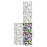 Maxbell Glass Sticker Colorful Flowers Window Sticker for Bedroom Farmhouse Bathroom