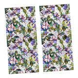 Maxbell Glass Sticker Colorful Flowers Window Sticker for Bedroom Farmhouse Bathroom