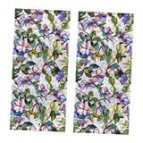 Maxbell Glass Sticker Colorful Flowers Window Sticker for Bedroom Farmhouse Bathroom