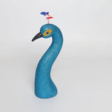Maxbell Peacock Head Model Decorative Accessory Sculpture for Indoor Bedroom Walkway