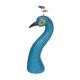 Maxbell Peacock Head Model Decorative Accessory Sculpture for Indoor Bedroom Walkway