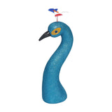 Maxbell Peacock Head Model Decorative Accessory Sculpture for Indoor Bedroom Walkway