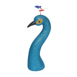 Maxbell Peacock Head Model Decorative Accessory Sculpture for Indoor Bedroom Walkway
