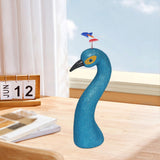 Maxbell Peacock Head Model Decorative Accessory Sculpture for Indoor Bedroom Walkway
