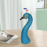 Maxbell Peacock Head Model Decorative Accessory Sculpture for Indoor Bedroom Walkway