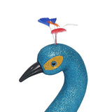 Maxbell Peacock Head Model Decorative Accessory Sculpture for Indoor Bedroom Walkway