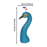 Maxbell Peacock Head Model Decorative Accessory Sculpture for Indoor Bedroom Walkway