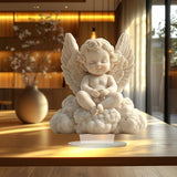 Maxbell Praying Angel Waterproof Wings Angel 2D Flat Acrylic for Patio Lawn Entryway