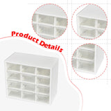 Maxbell Drawer Organizer Accessory 12 Compartments for Collection Gadgets Hair Clips