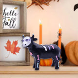 Maxbell Halloween Cattle Statue Halloween Animal Decoration for Patio Office Balcony