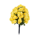Maxbell Flower Bouquet Centerpieces Real Touch Begonia Flower for Wedding Party Home yellow
