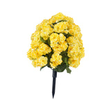 Maxbell Flower Bouquet Centerpieces Real Touch Begonia Flower for Wedding Party Home yellow