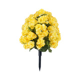 Maxbell Flower Bouquet Centerpieces Real Touch Begonia Flower for Wedding Party Home yellow