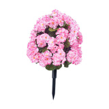 Maxbell Flower Bouquet Centerpieces Real Touch Begonia Flower for Wedding Party Home pink