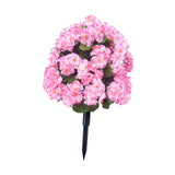 Maxbell Flower Bouquet Centerpieces Real Touch Begonia Flower for Wedding Party Home pink
