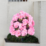 Maxbell Flower Bouquet Centerpieces Real Touch Begonia Flower for Wedding Party Home pink