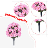 Maxbell Flower Bouquet Centerpieces Real Touch Begonia Flower for Wedding Party Home pink