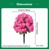 Maxbell Flower Bouquet Centerpieces Real Touch Begonia Flower for Wedding Party Home red