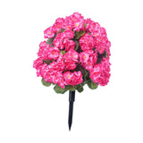 Maxbell Flower Bouquet Centerpieces Real Touch Begonia Flower for Wedding Party Home red