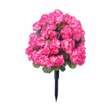 Maxbell Flower Bouquet Centerpieces Real Touch Begonia Flower for Wedding Party Home red