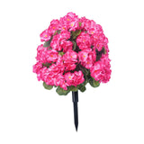 Maxbell Flower Bouquet Centerpieces Real Touch Begonia Flower for Wedding Party Home red