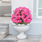 Maxbell Flower Bouquet Centerpieces Real Touch Begonia Flower for Wedding Party Home red