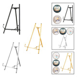 Maxbell Wedding Sign Easel Stand Creative Picture Stand for Party Exposition Wedding Black