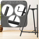 Maxbell Wedding Sign Easel Stand Creative Picture Stand for Party Exposition Wedding Black