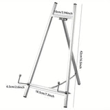 Maxbell Wedding Sign Easel Stand Creative Picture Stand for Party Exposition Wedding Silver
