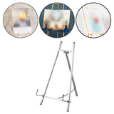 Maxbell Wedding Sign Easel Stand Creative Picture Stand for Party Exposition Wedding Silver
