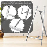 Maxbell Wedding Sign Easel Stand Creative Picture Stand for Party Exposition Wedding Silver