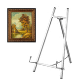 Maxbell Wedding Sign Easel Stand Creative Picture Stand for Party Exposition Wedding Silver