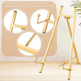 Maxbell Wedding Sign Easel Stand Creative Picture Stand for Party Exposition Wedding Gold