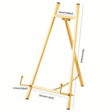 Maxbell Wedding Sign Easel Stand Creative Picture Stand for Party Exposition Wedding Gold
