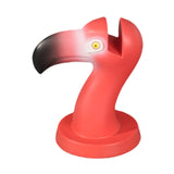 Maxbell Flamingo Shape Eyewear Display Stand Lightweight Fashionable Resin Sculpture Red
