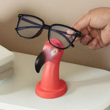 Maxbell Flamingo Shape Eyewear Display Stand Lightweight Fashionable Resin Sculpture Red