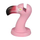 Maxbell Flamingo Shape Eyewear Display Stand Lightweight Fashionable Resin Sculpture Pink