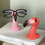 Maxbell Flamingo Shape Eyewear Display Stand Lightweight Fashionable Resin Sculpture Pink