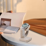 Maxbell Watch Display Stand Home Decor Compact for Home Watch Enthusiasts Countertop Beige