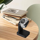 Maxbell Watch Display Stand Home Decor Compact for Home Watch Enthusiasts Countertop Black