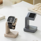 Maxbell Watch Display Stand Home Decor Compact for Home Watch Enthusiasts Countertop Gray