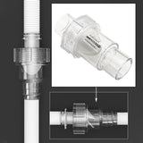 Maxbell Air Conditioner Drainage Check Valve for Ducted Machines Ceiling Units Malls White