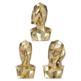 Maxbell Resin Thinker Statue Home Decor Abstract Figurine for Desk Cabinet Bookshelf No See