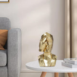 Maxbell Resin Thinker Statue Home Decor Abstract Figurine for Desk Cabinet Bookshelf No See