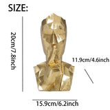 Maxbell Resin Thinker Statue Home Decor Abstract Figurine for Desk Cabinet Bookshelf No Speak